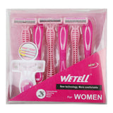 Wetell Razor Women Pack of 6, Razor & Cartridges, Wetell, Chase Value