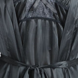 Women's 3Pcs Long Nighty - Dark Grey, Women Night Suit, Chase Value, Chase Value