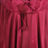 Women's 3Pcs Long Nighty - Maroon, Women Night Suit, Chase Value, Chase Value