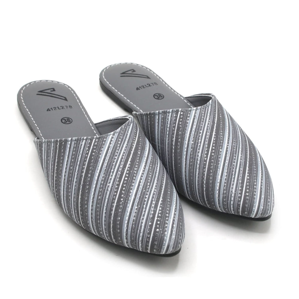 Women's Backless Pump - Grey, Women Backless Pumps, Chase Value, Chase Value