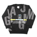 Boys Round Neck Full Sleeves T-Shirt - Black, Boys T-Shirts, Chase Value, Chase Value