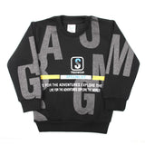 Boys Round Neck Full Sleeves T-Shirt - Black, Boys T-Shirts, Chase Value, Chase Value