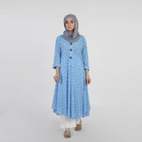 Women's Jalpari Printed Kurti - Sky Blue, Women Ready Kurtis, Chase Value, Chase Value