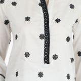 Eminent Women's Embroidered Shalwar Suit - White, Women Shalwar Suits, Eminent, Chase Value