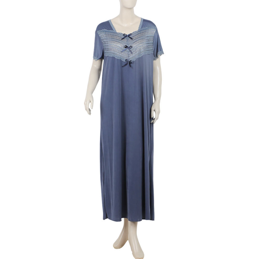 Women Long Nighty - Grey, Women Night Suit, Chase Value, Chase Value