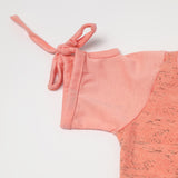 Girls Half Sleeves Suits - Peach, Girls Suits, Chase Value, Chase Value