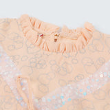 Girls Western Top - Peach, Girls Tops, Chase Value, Chase Value