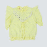 Girls Western Top - Yellow, Girls Tops, Chase Value, Chase Value
