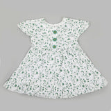 Girls Independence Day Frock - Green & White, Girls Frocks, Chase Value, Chase Value