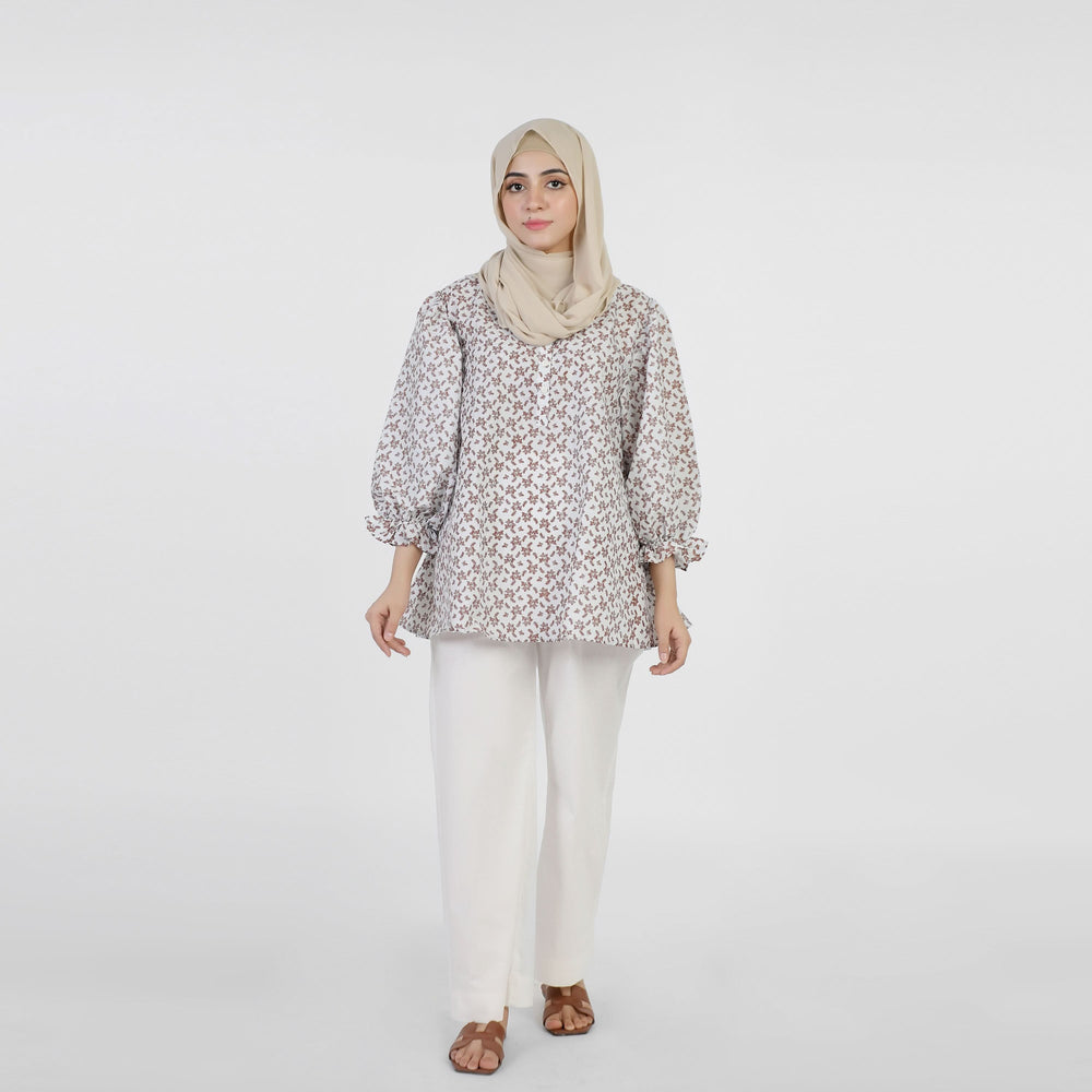 Women's Woven Top - Brown, Women T-Shirts & Tops, Chase Value, Chase Value