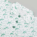 Girls Independence Day Frock - Green & White, Girls Frocks, Chase Value, Chase Value