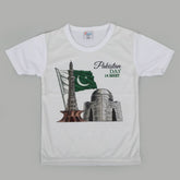 Boys Half Sleeves Azadi T-Shirt - Green, Boys T-Shirts, Chase Value, Chase Value