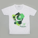 Boys Half Sleeves Azadi T-Shirt - Green, Boys T-Shirts, Chase Value, Chase Value