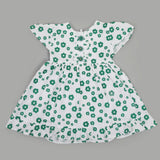 Girls Independence Day Frock - Green & White, Girls Frocks, Chase Value, Chase Value