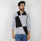 Men's Full Sleeves Polo T-Shirt - Grey, Men's T-Shirts & Polos, Chase Value, Chase Value
