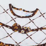 Newborn Girls Half Sleeves Suit - Brown, Newborn Girls Sets & Suits, Chase Value, Chase Value