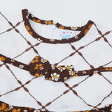 Newborn Girls Half Sleeves Suit - Brown, Newborn Girls Sets & Suits, Chase Value, Chase Value