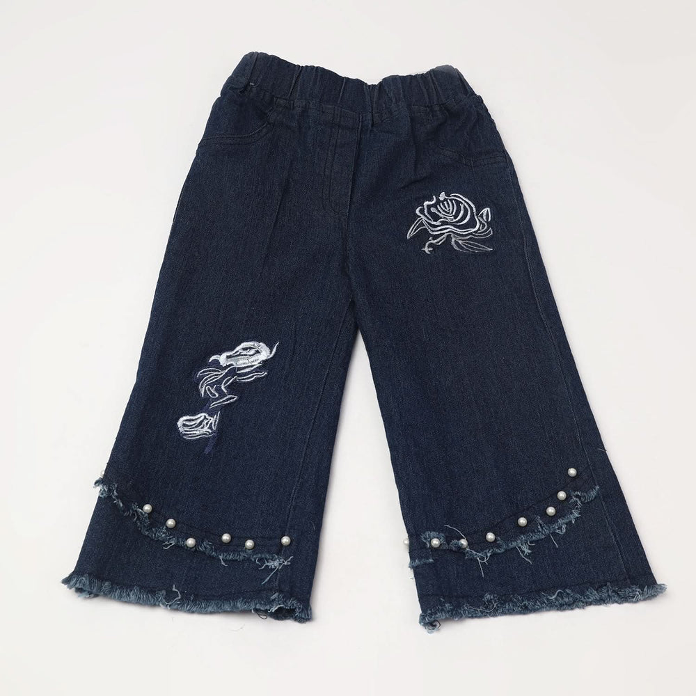 Girl's Denim Pant - Blue, Girls Pants & Capri, Chase Value, Chase Value