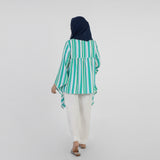 Women's Stripe Printed Western Top - Green, Women T-Shirts & Tops, Chase Value, Chase Value