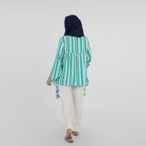 Women's Stripe Printed Western Top - Green, Women T-Shirts & Tops, Chase Value, Chase Value