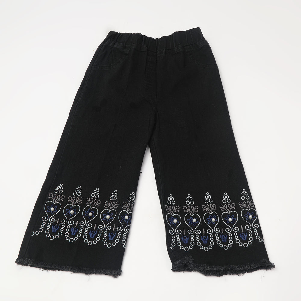 Girl's Denim Pant - Black, Girls Pants & Capri, Chase Value, Chase Value