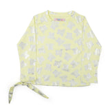 Girls Full Sleeves T-Shirt - Lemon, Girls T-Shirts, Chase Value, Chase Value