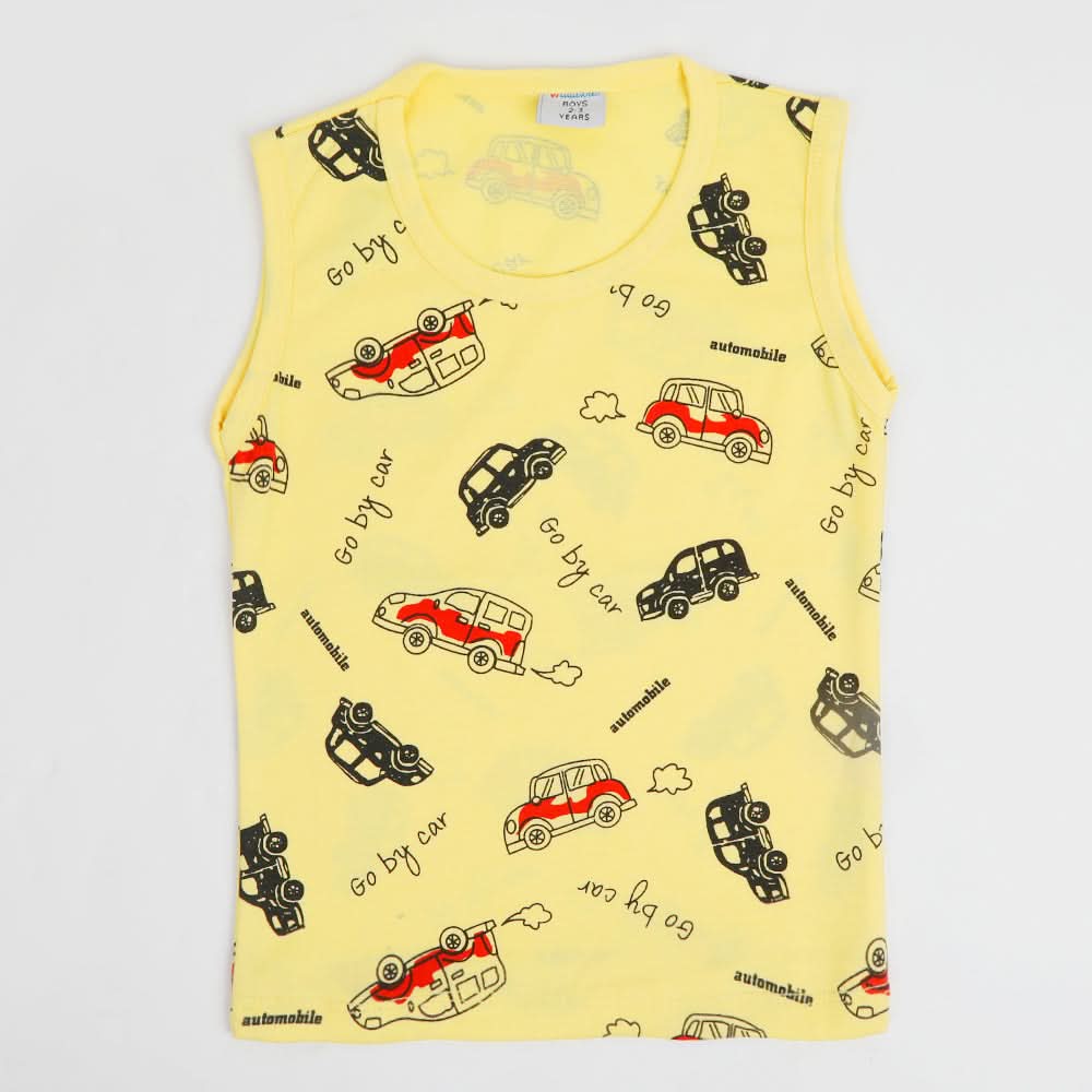 Boys Sando T-Shirt - Yellow, Boys Sando, Chase Value, Chase Value