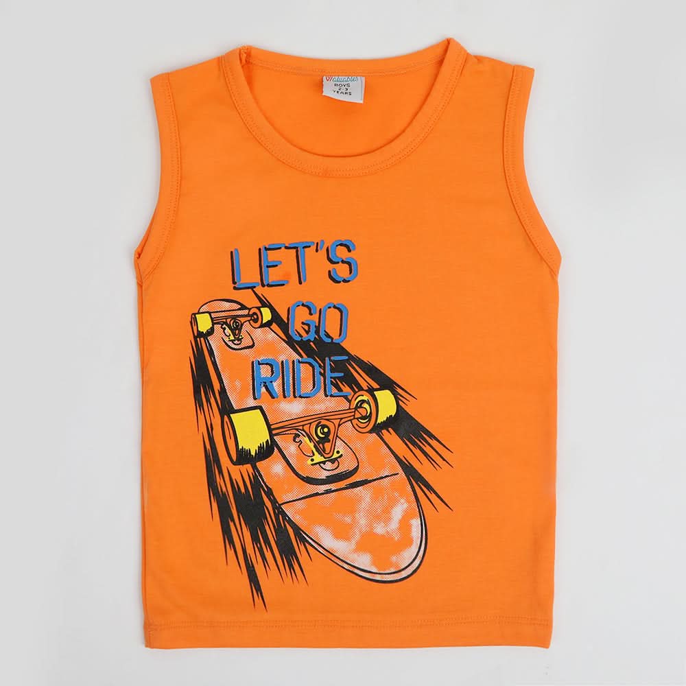 Boys Sando T-Shirt - Orange, Boys Sando, Chase Value, Chase Value