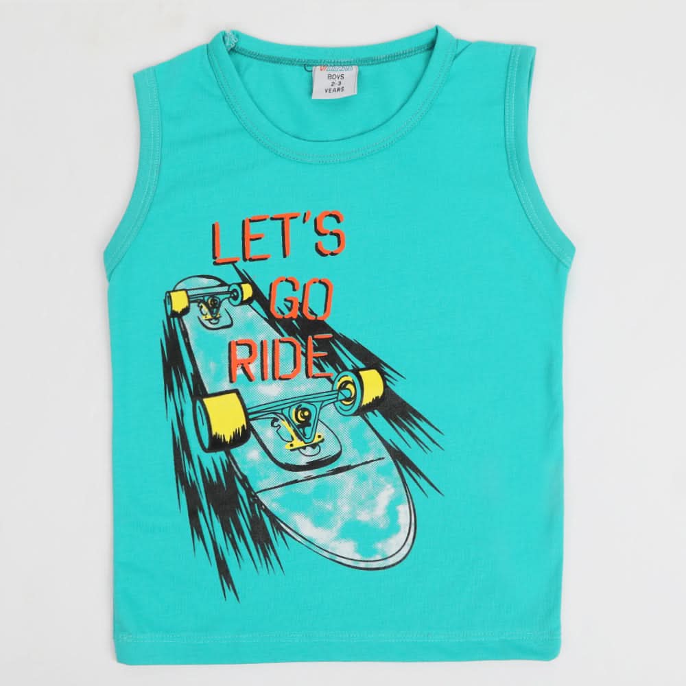 Boys Sando T-Shirt - Sea Green, Boys Sando, Chase Value, Chase Value