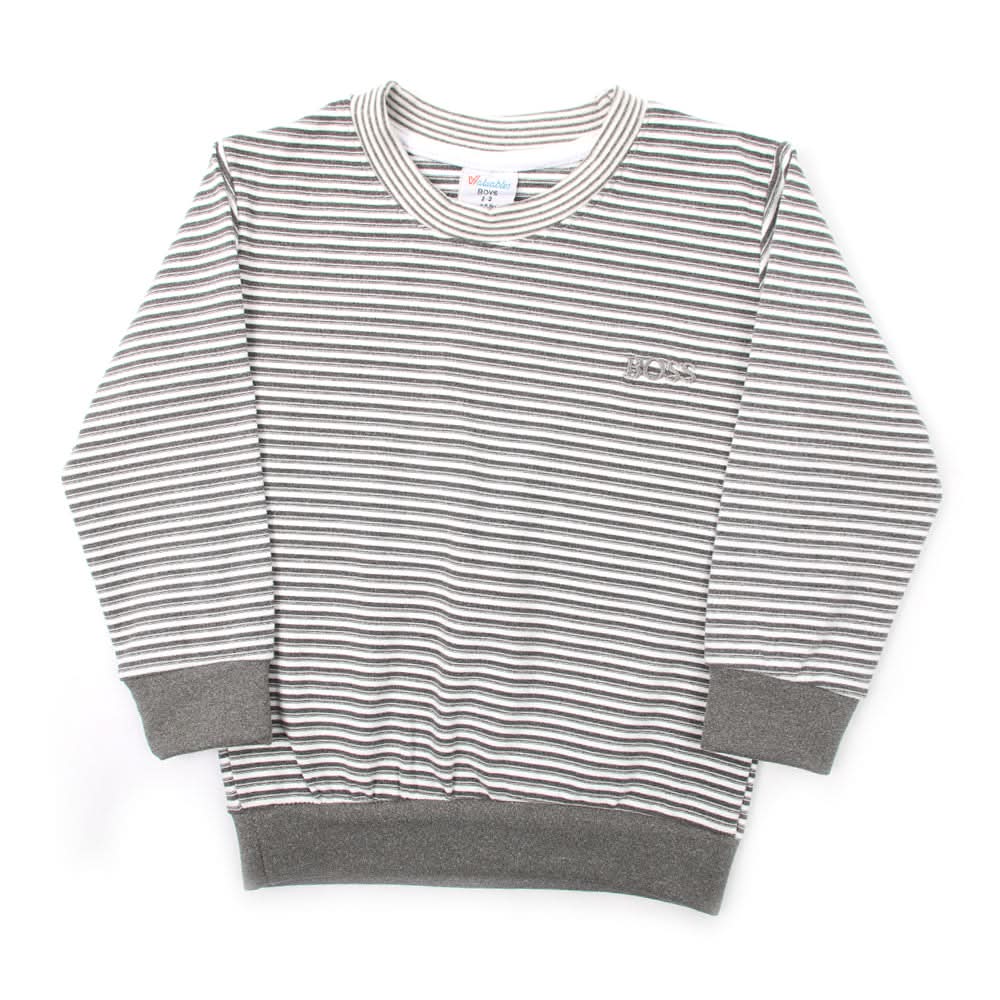 Boys Full Sleeves T-Shirt - Grey, Boys T-Shirts, Chase Value, Chase Value