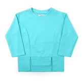 Girls Full Sleeves Sweat Shirt - Cyan, Girls Hoodies & Sweat Shirts, Chase Value, Chase Value