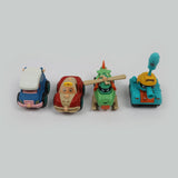Cartoon Character Friction Car Pack of 4, Non-Remote Control, Chase Value, Chase Value