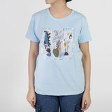 Valuable Women's Half Sleeves T-Shirt - Ice Blue, Women T-Shirts & Tops, Chase Value, Chase Value