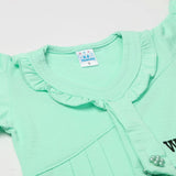 Girls Half Sleeves Suits - Cyan, Girls Suits, Chase Value, Chase Value
