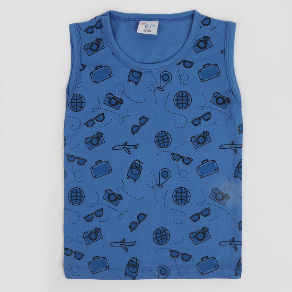 Boys Sando T-Shirt - Blue, Boys Sando, Chase Value, Chase Value