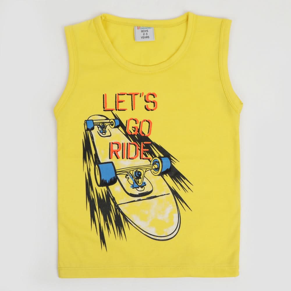 Boys Sando T-Shirt - Yellow, Boys Sando, Chase Value, Chase Value