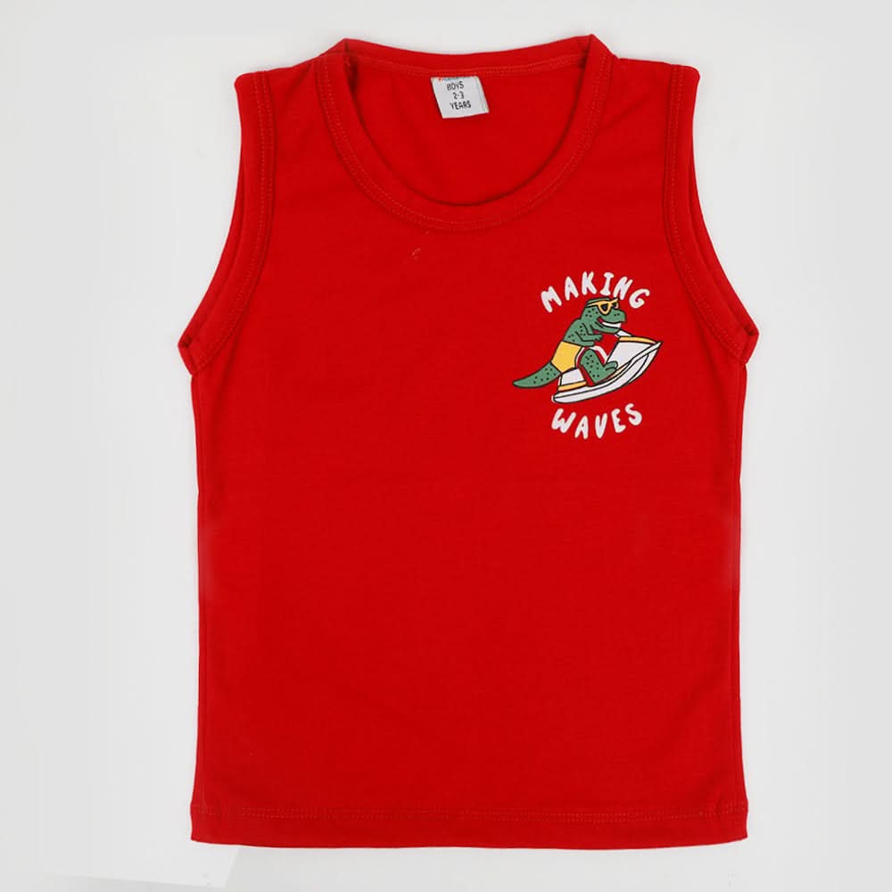 Boys Sando T-Shirt - Red, Boys Sando, Chase Value, Chase Value
