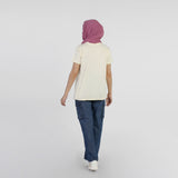 Valuable Women's Half Sleeves T-Shirt - Cream, Women T-Shirts & Tops, Chase Value, Chase Value