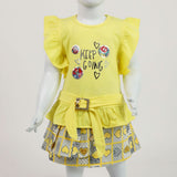 Girls Skirt Suit - Yellow, Girls Suits, Chase Value, Chase Value