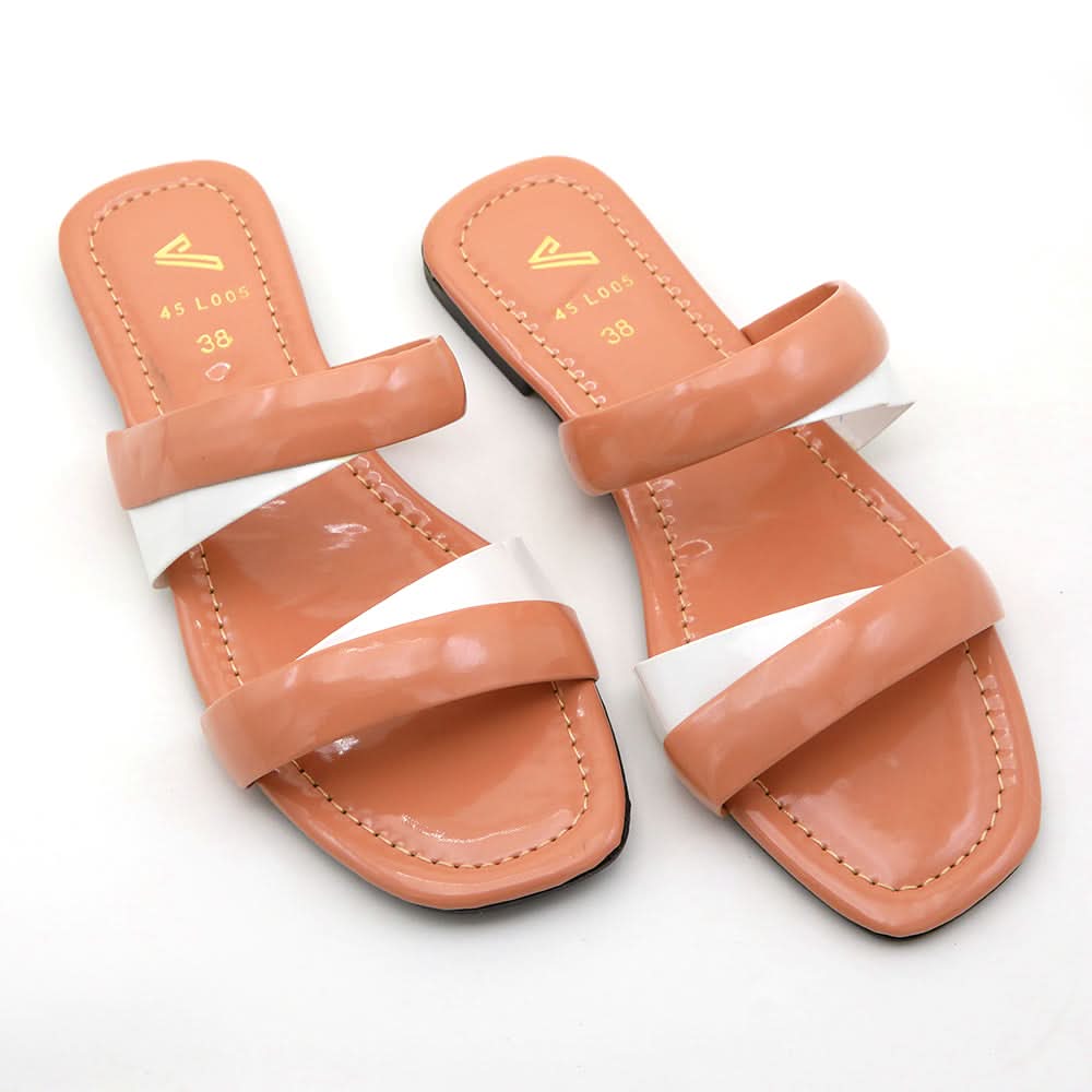 Valuable Open-Toe Slipper - Peach, Women Slippers, Chase Value, Chase Value