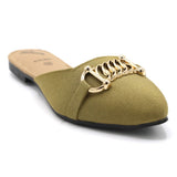 Women's Backless Pump - Mustard, Women Backless Pumps, Chase Value, Chase Value