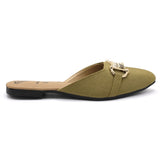 Women's Backless Pump - Mustard, Women Backless Pumps, Chase Value, Chase Value