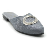 Valuable Women's Backless Pump - Grey, Women Backless Pumps, Chase Value, Chase Value