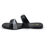 Valuable Open-Toe Slipper - Black, Women Slippers, Chase Value, Chase Value