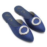 Valuable Women's Backless Pump - Blue, Women Backless Pumps, Chase Value, Chase Value