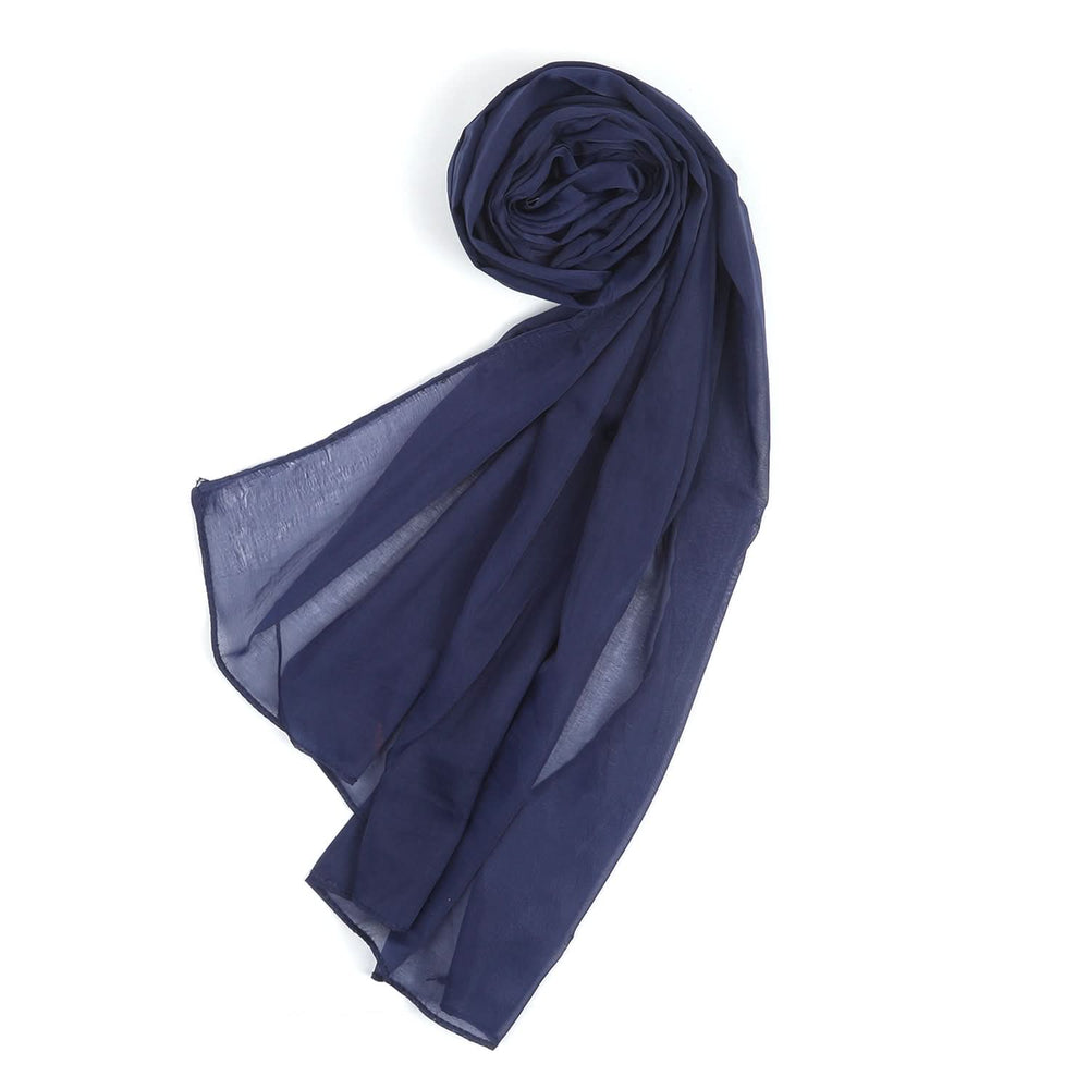 Women's Plain Turkish Stole - Navy Blue, Women Shawls & Scarves, Chase Value, Chase Value