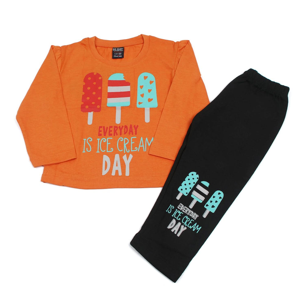 Girls Full Sleeves Suit - Orange, Girls Suits, Chase Value, Chase Value