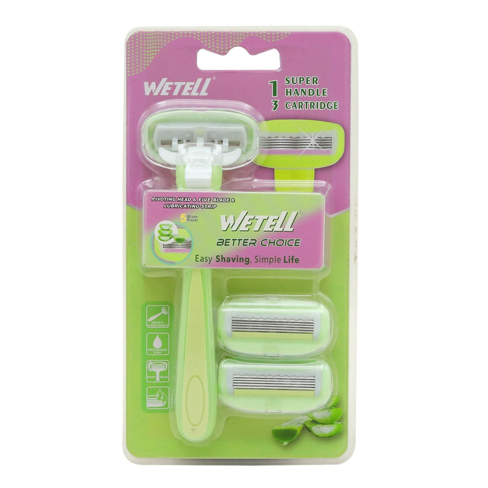 Wetell Women Razor 202421 1+2 Cart, Razor & Cartridges, Wetell, Chase Value