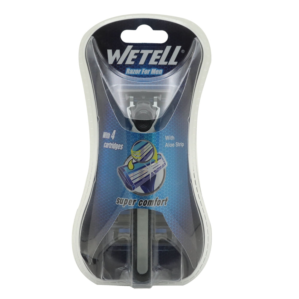 Wetell Men Razor 201897 1+4 Cart, Razor & Cartridges, Wetell, Chase Value