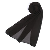 Women's Plain Georgette Stole - Dark Brown, Women Shawls & Scarves, Chase Value, Chase Value